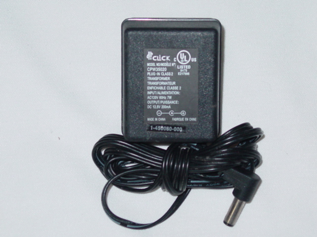 NEW Click CPW35020 AC Adapter 1-450080-000 12.5V 200mA